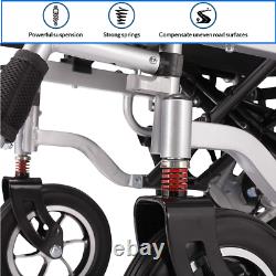 Mujocooker Folding Electric Powered Wheelchair Lightweight Portable Wheel Chair