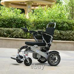 Mujocooker Folding Electric Powered Wheelchair Lightweight Portable Wheel Chair