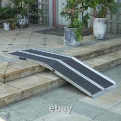 Multi-fold Lightweight Wheelchair Mobility Scooter Suitcase Access Ramp Disabled