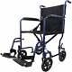New Blue Lightweight Portable Folding Transport Transit Chair Wheelchair Aidapt