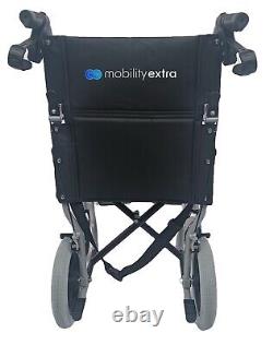 NEW Mobility Extra Traveller Lightweight Folding Transit Wheelchair Aluminium