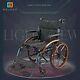 New Advanced Magnesium Alloy Lightweight Foldable Wheelchair-wide Wheels