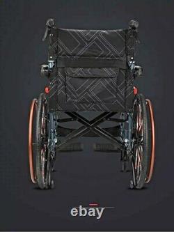 New Advanced Magnesium Alloy Lightweight Foldable Wheelchair-Wide wheels