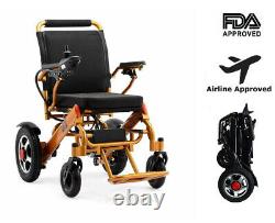 New Electric Motorized Power Wheelchair Folding Lightweight Electric Wheelchair