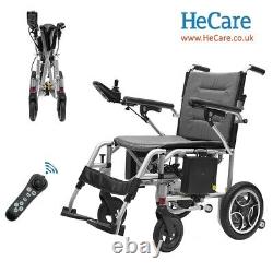 New Hecare Lightweight Electric Wheelchair Instant Folding 18.5kg, 4mph Uk Stock