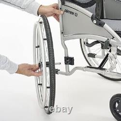 New I-GO Airrex LT Self Propelled Lightweight Folding Transportable Wheelchair