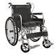 New Lightweight Commode Wheelchair Portable Toilet Padded Seat Folding Brakes