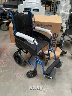 New Lightweight Folding Wheelchair/Drive DeVilbiss Expedition Plus Wheelchair