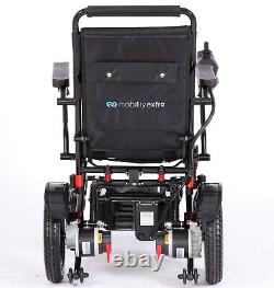 New MobilityExtra MX-2 Lightweight Folding Electric Wheelchair, 4mph, 150kg Load
