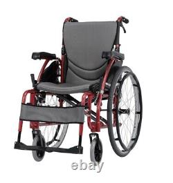 New S-Ergo 125 aluminium 20 self propelled wheelchair with detachable footrests