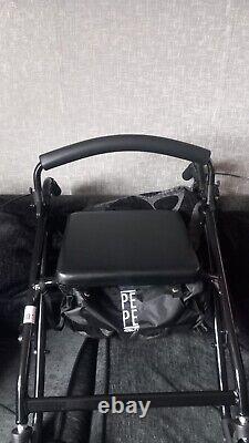 Pe Pe lightweight folding mobility Wheelchair walker with seat. 4 wheels