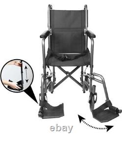 Pepe Narrow Wheelchairs Folding Lightweight Narrow seat 15 Black Gray