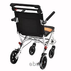 Portable Folding Wheelchair Travel Wheelchairs with handbrake (with Bag)