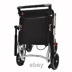 Portable Folding Wheelchair Travel Wheelchairs with handbrake (with Bag)