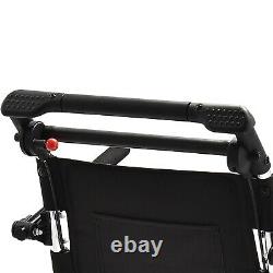 Portable Folding Wheelchair, Trolleys for Adult, Elderly Aircraft Travel, with Bag