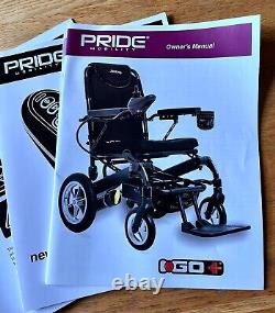 Pride iGo+ Lightweight Folding Electric Wheelchair-used Lithium Battery
