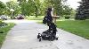 Quadriplegic Using A Permobil Standing Wheelchair