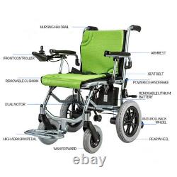 Quick-Split Folding Electric Wheelchair Lightweight Compact 6mph 22kg UK Ship