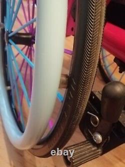 Quickie Xenon wheelchair folding frame nearly new pink sports active lightweight