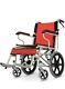 Red Mobility Wheelchair Folding Lightweight Special Needs Pushchair Fold Up