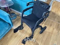 Rollz Motion 2.1 Combined Wheelchair and Rollator Black