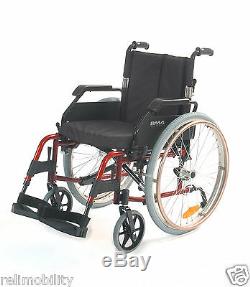 Roma Medical 1500 Lightweight Self Propelling Wheelchair Red