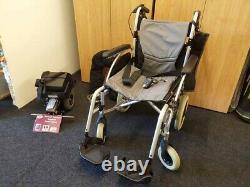 Roma powered folding wheelchair used good condition silver/grey/black