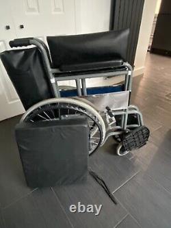 Self Propelled Ultra Lightweight Folding Wheelchair With Cushion & Footrests