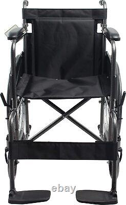 Self Propelled Wheelchair Steel, Brakes, Extra Wide Seat