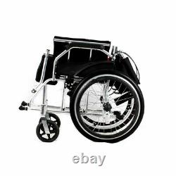 Self Propelled Wheelchair Wheelwing Aluminium Travel Chair Lightweight Folding