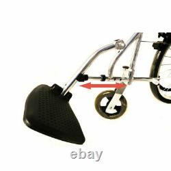 Self Propelled Wheelchair Wheelwing Aluminium Travel Chair Lightweight Folding
