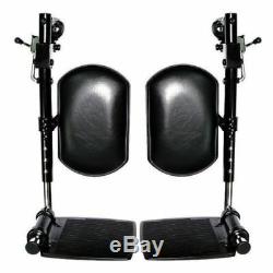 Self Propelled Wheelchair lightweight folding Manual Wheelchair Padded Leg Rests