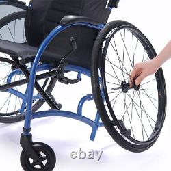 Strongback Mobility 24 Lightweight Compact Fold Wheelchair with Brakes 16/18/20