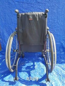 Ti Lite AeroX Folding Active Wheelchair purple lightweight