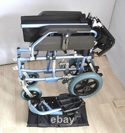 Transit Wheelchair Tension Adjustable Back Crash Tested Aktiv X3 Pro Folding