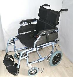 Transit Wheelchair with Elevating Legrest Aktiv X3 Pro Folding Crash Tested