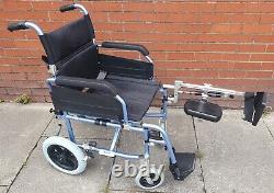 Transit Wheelchair with Left Elevating Legrest Aktiv X3 Folding Crash Tested