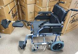 Transit Wheelchair with Right Elevating Legrest Aktiv X3 Pro Crash Tested