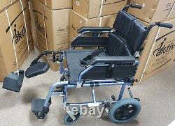 Transit Wheelchair with Right Elevating Legrest Aktiv X3 Pro Crash Tested