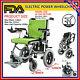 Uk Portable Folding Electric Wheelchair Wheel Chair Lightweight Aid Withli Battery
