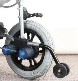 UK Portable Folding Electric Wheelchair Wheel chair Lightweight Aid Foldable