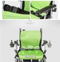 UK Portable Folding Electric Wheelchair Wheel chair Lightweight Aid Foldable