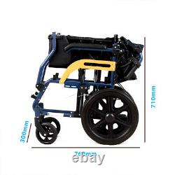 UK Ultra Lightweight Folding Aluminium Transit Atte Propelled Manual Wheelchair