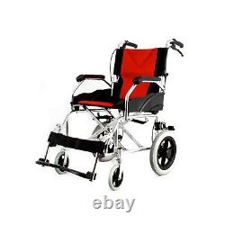UK Ultra Lightweight Folding Aluminium Transit Atten Propelled Manual Wheelchair