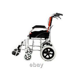 UK Ultra Lightweight Folding Aluminium Transit Atten Propelled Manual Wheelchair