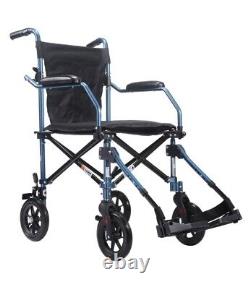 Ultra Lightweight 8.8KG Deluxe Aluminium Folding travelite wheelchair in a bag