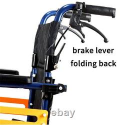 Ultra Lightweight Folding Aluminium Transit Self Propelled Manual Wheelchair