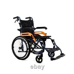 Ultra Lightweight Folding Aluminium Transit Self Propelled Manual Wheelchair New