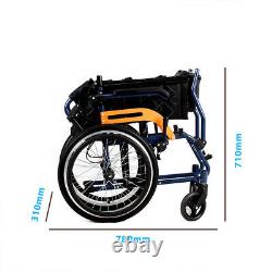 Ultra Lightweight Folding Aluminium Transit Self Propelled Manual Wheelchair New