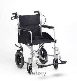 Ultra Lightweight Folding Attendant Propelled Transit Transport Wheelchair